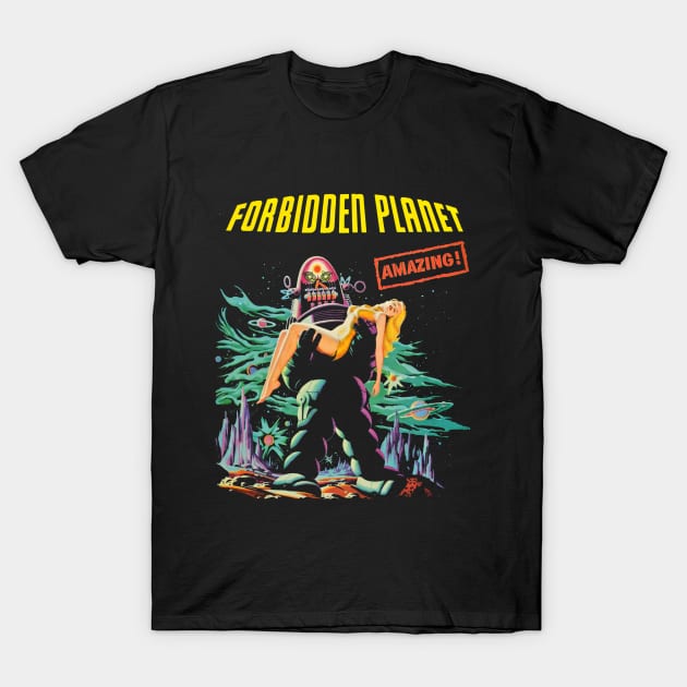 Forbidden Planet (1956) T-Shirt by Stupiditee